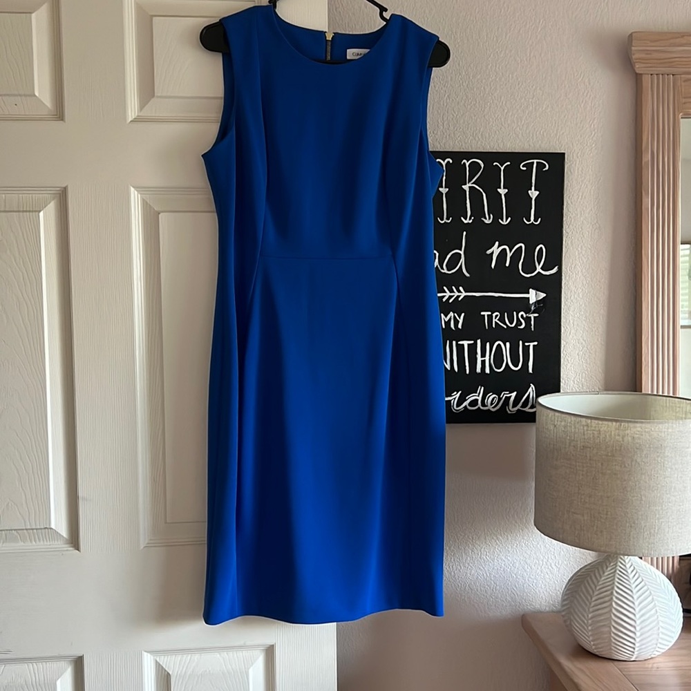Calvin Klein royal blue career dress